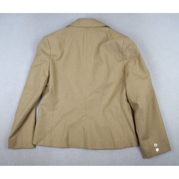 VINTAGE WOMEN'S BEIGE SKIRT SUIT - DALTON - 100% WOOL - SIZE 10 - Picture 9 of 16